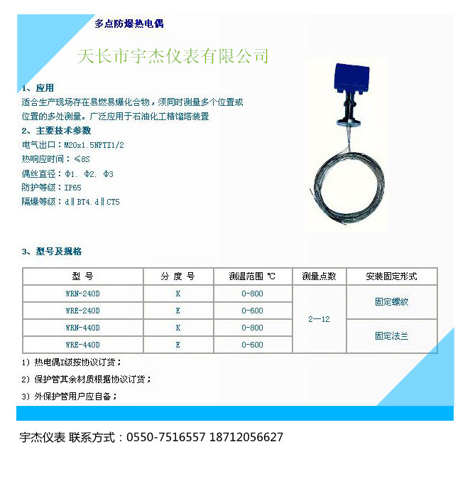 WRN10-145D多点热电偶